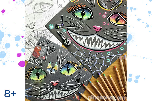 Чеширский кот. Графика 8+